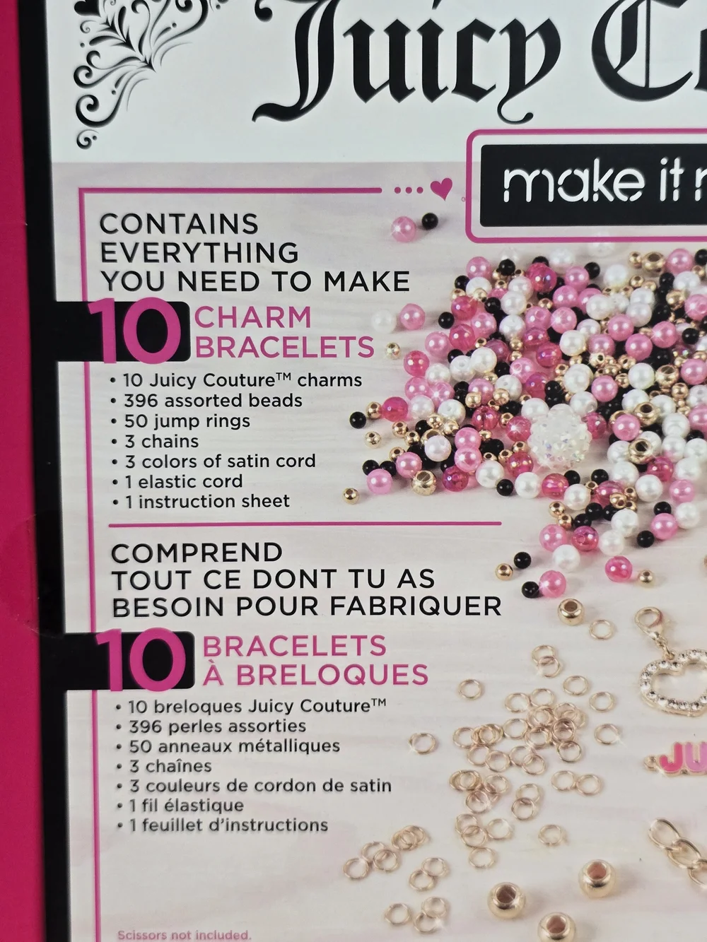 New In Box - Juicy Couture Pink & Precious Bracelet Kit